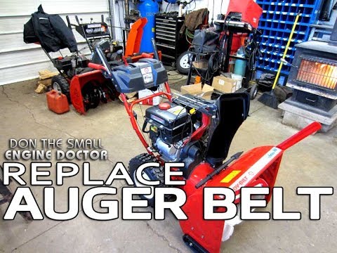 FIX A Snowblower That Won't Blow Snow - Auger Belt Replacement On Troy-bilt/Cub Cadet/ MTD Etc.