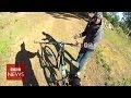 Bike robbery caught on GoPro camera - BBC News
