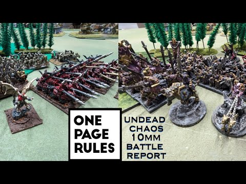 Age of Fantasy Regiments in 10mm Chaos vs Undead