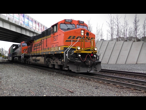 North Portal Rail Activity, Seattle, February 12, 2017 4K