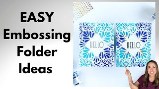 3D Embossing Folder Trick You Need to Try! No Coloring Required