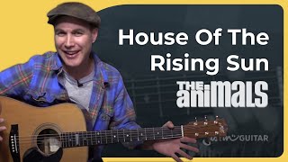 House of the Rising Sun - The Animals - Beginner Easy Song Guitar Lesson Acoustic (BS-610)