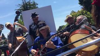 Walking One and Only - tribute to Dan Hicks at  MV Memorial Day Parade, 2016