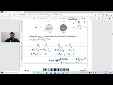 Physics AS Edexcel online class answering Oct Nov 2021 unit 1 by Dr. Ahmad Al Faris