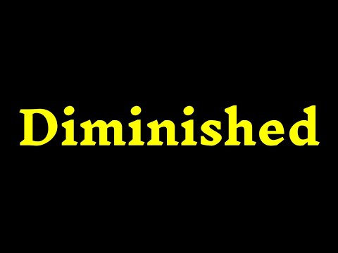 How To Pronounce '’Diminished’' Correctly? How to say ‘’Diminished’'?
