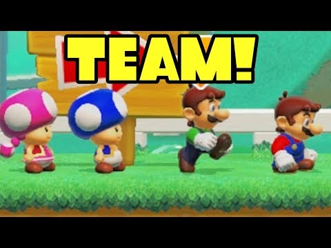 Super Mario Maker 2 Co-Op Multiplayer Team