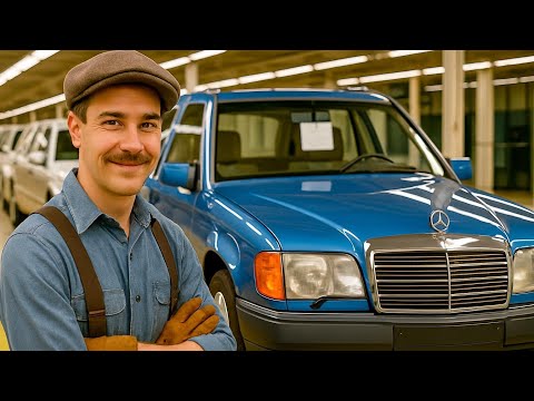 How The Mercedes Benz W124 Was Made In Their NOSTALGIC 80s Factory  | Step By Step Process