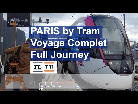 Paris Metro Tram Voyage Complet Full Journey T11