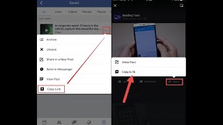 How to copy photo/video link from facebook