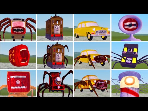 EVOLUTION OF MONSTERS: CAR EATER, BUS EATER, CHOO CHOO CHARLES, HOUSE HEAD, LIGHTHOUSE (GMOD)