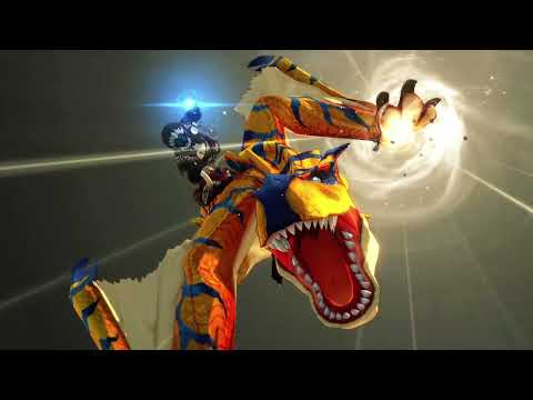 Monster Hunter Stories 2 Kinship Skill Animation - Tigrex (Rock Smash)