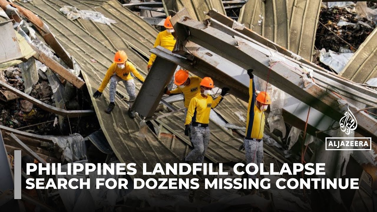 Philippines landfill collapse kills six as search for dozens missing enters third day