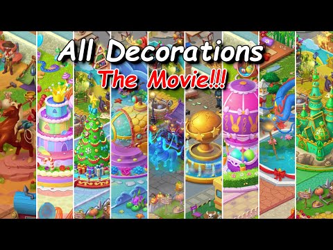 All Homescapes Decorations in 2020 - The Movie !!!