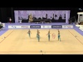 Сборная России в групповых упражнениях ленты-мячи чм 2014 многоборье 