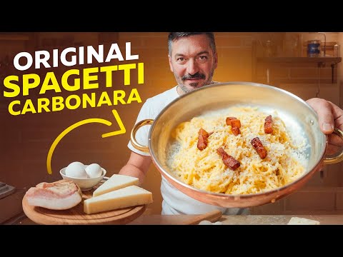 Authentic Spaghetti alla Carbonara | Fresh, homemade pasta. 🇮🇹
