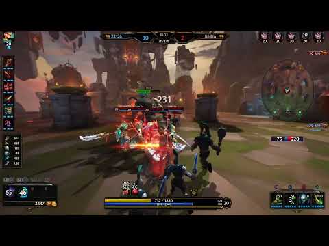 Serqet Vs. 5 Guan Yu bots:SMITE