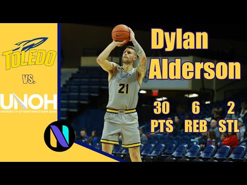 Dylan Anderson Toledo Rockets 30 PTS 6 REBS 2 STL vs Northwestern Ohio | BREAKOUT GAME!