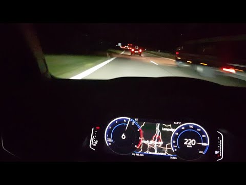 2019 VW POLO 1.0 TSI 116 RLINE 0-220 km/h TOP SPEED & TEST ACCELERATION ON AUTOBAHN