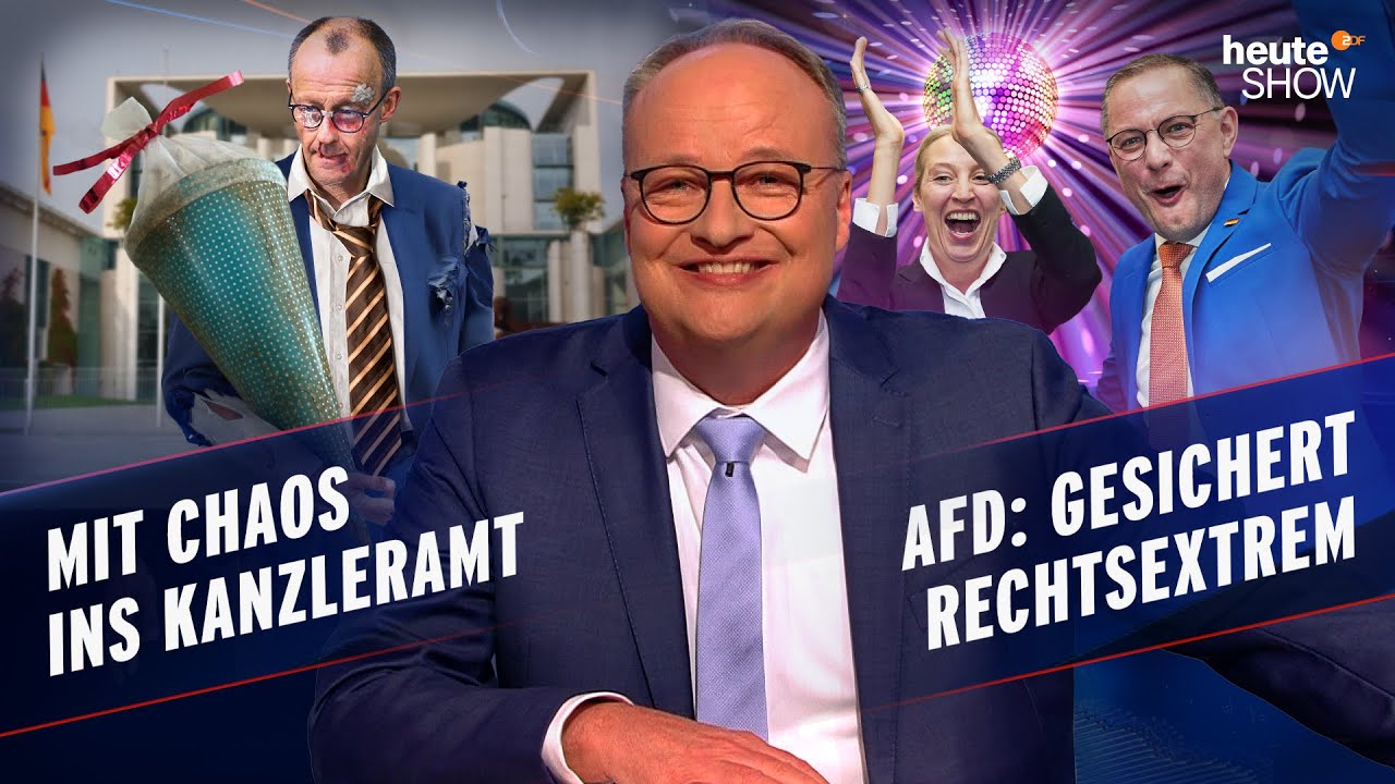 Holpriger Start für Schwarz-Rot: Merz ist Kanzler im zweiten Wahlgang | heute-show vom 09.05.2025