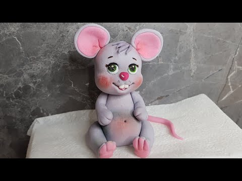 Как слепить мышку из мастики