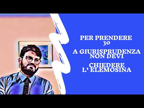 Per prendere 30 a Giurisprudenza non devi chiedere l'elemosina: i Consigli di un ex assistente