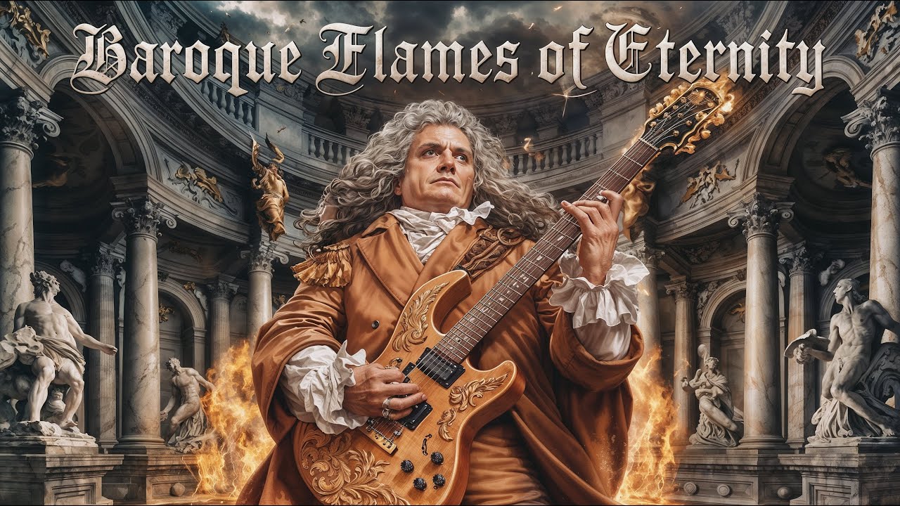 Baroque Flames of Eternity! Guitar Instrumental No Vocals! 24/7 #music #instrumental #novocals