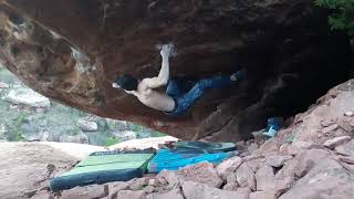 Video thumbnail de Aben Razín, 8a (sit). Albarracín