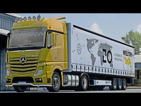 4K|ETS2 1.43 Mercedes Actros MP4 Frankfurt (DE) - Magdeburg (DE)