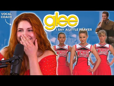 "I Say A Little Prayer" GLEE I Vocal Coach Reacts!