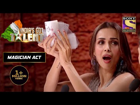 Malaika के हाथ से कैसे हुआ Cards का Deck ग़ायब? | India's Got Talent Season 8 | Magician Act