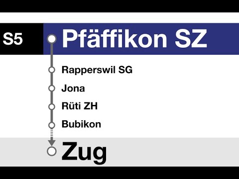 ZVV (SBB) Ansagen » S5 Pfäffikon SZ — Zug (inkl. Hurden!) | SLBahnen