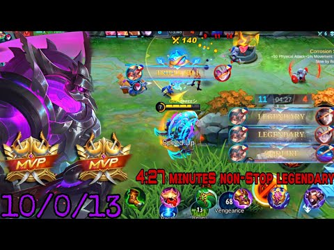 ENEMY TEAM PICK MY DYRROTH💀 THAMUZ 4:27 MINS NON-STOP LEGENDARY THAMUZ BEST BUILD|MLBB