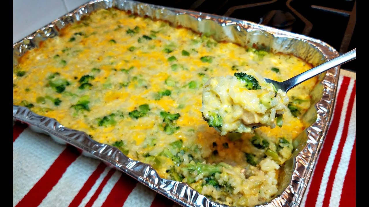 Broccoli Cheese Rice Casserole Recipe | How To Make Broccoli Cheese Rice Casserole