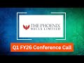 Phoenix Mills Q1 FY26 Concall Retail Footfalls Surge Mall Expansion Update