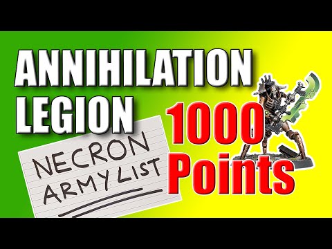 1k Necron Annihilation Legion List 10th Edition