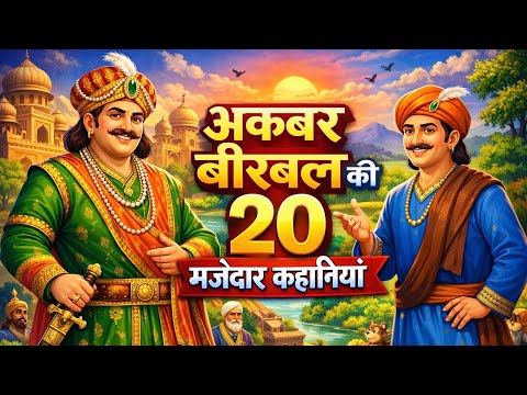 अक़बर और बीरबल की 20 मज़ेदार कहनिया🤩 Akbar Bitbal Hindi Stories 😍 Birbal Ki Kahani 😱