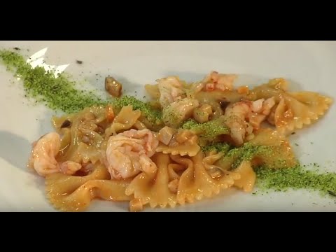 Ricette di Pasta: Farfalle De Cecco con gamberi rossi e porcini
