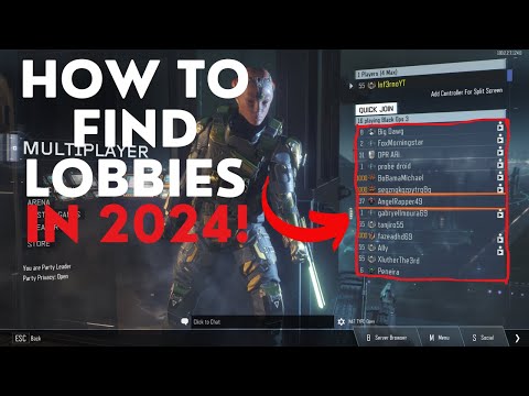 HOW TO FIND PUBLIC LOBBIES ON BO3 IN 2024!
