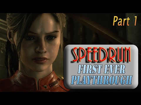 RESIDENT EVIL 2 REMAKE Speedrun First Ever Playthrough completely blind - part 1