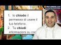 Curso de Italiano para Principiantes 38 CHIEDERE Verbos Italianos con Frases Útiles