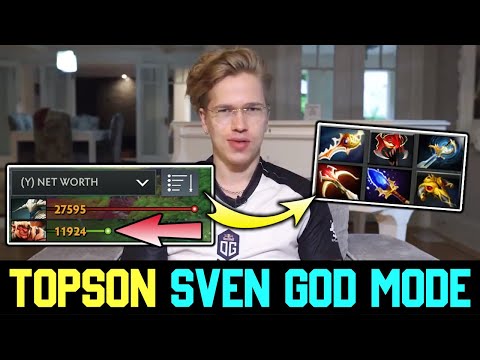 Topson UNBELIEVABLE Farming Speed on his SVEN MID - Almost 3X Net Worth on Enemy CARRY! DOTA 2