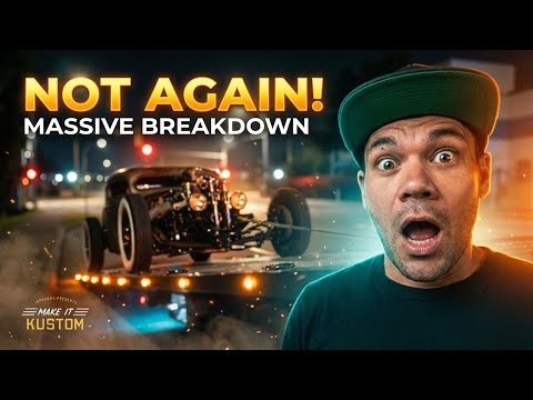 I Broke My HOT ROD! - Massive HOME TOWN Car Show & Guest @LGKustoms
