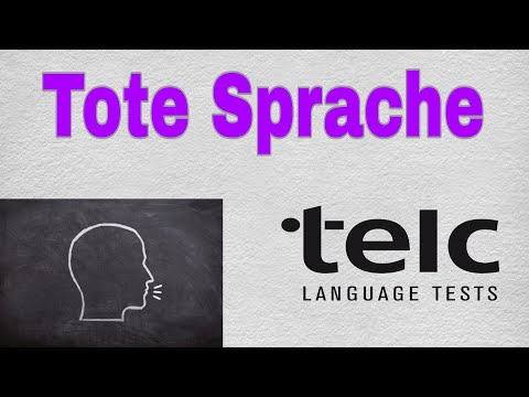 Tote Sprache -  Präsentation | Telc C1 Hochschule | DSH | TestDaf