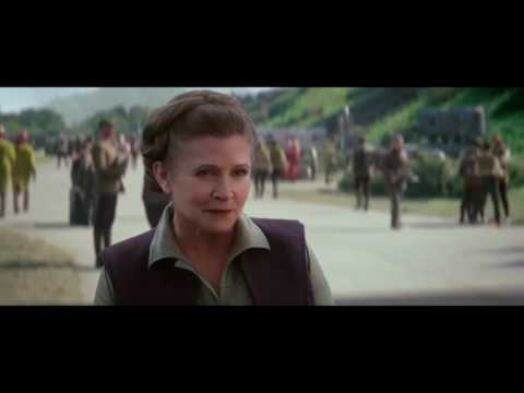 Star Wars: The Force Awakens Leia & Han Solo scene