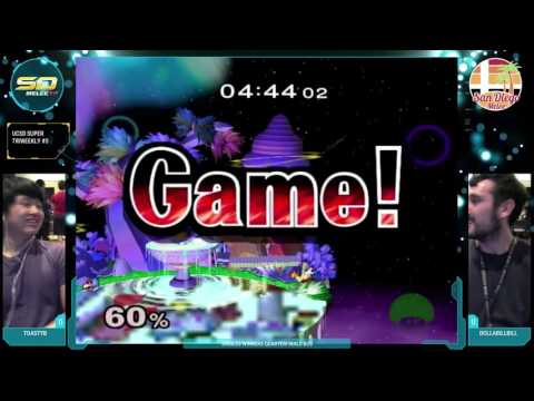 UCSD STW #3 - toastyb vs. DollaBillBill - Singles Top 48 LR4 - SSBM
