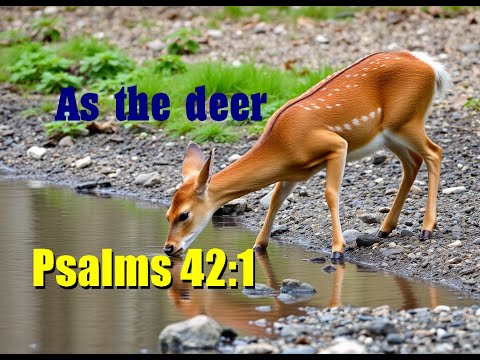 Ps 42:1 As the deer longs for streams of water, so I long for you, O God.