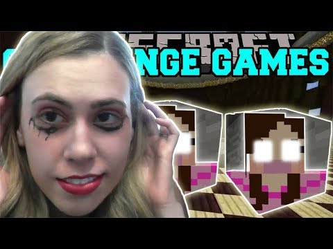 PopularMMOs Pat and Jen Minecraft Evil Jen CHALLENGE GAMES - Lucky Block Mod - Modded Mini-Game