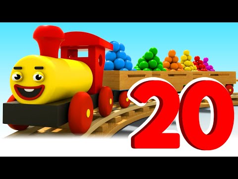 Learning numbers from 1 to 20 | Cartoon for toddlers with Tino