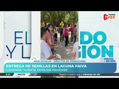 Entrega de Semillas temporada Primavera Verano en Laguna Piva: Maxi Schulus - Director de Producción