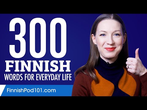 300 Finnish Words for Everyday Life - Basic Vocabulary #15